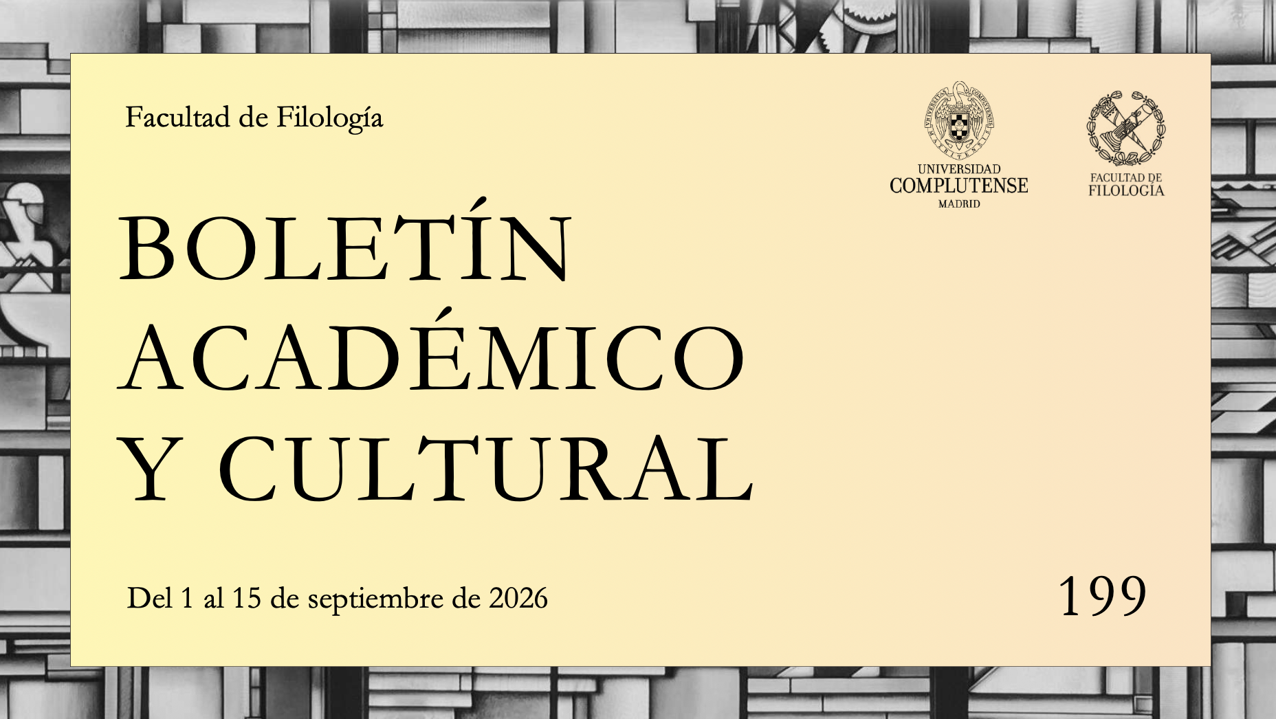 Boletín Académico y Cultural de la Facultad de Filología (nº 199)  